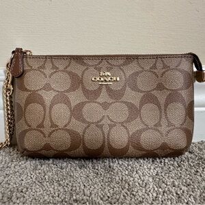 Coach signature wristlet